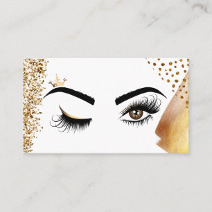 Tarjeta De Visita Artista de maquillaje Wink Eye Beauty Salon Lash E