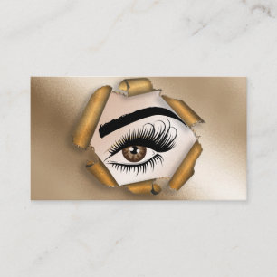 Tarjeta De Visita Artista de maquillaje Wink Eye Beauty Salon Lash E