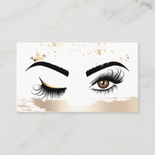 Tarjeta De Visita Artista de maquillaje Wink Eye Beauty Salon Lash E