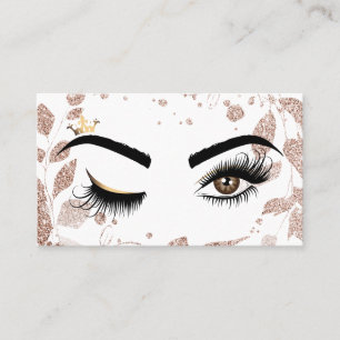 Tarjeta De Visita Artista de maquillaje Wink Eye Beauty Salon Lash E