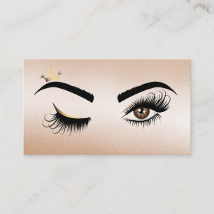 Tarjeta De Visita Artista de maquillaje Wink Eye Beauty Salon Lash E