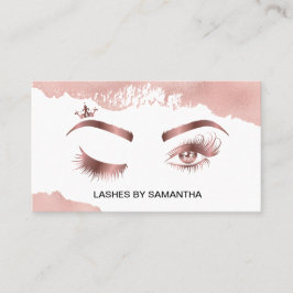 Tarjeta De Visita Artista de maquillaje Wink Eye Beauty Salon Lash E