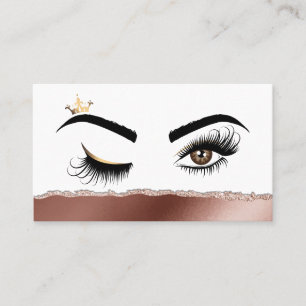 Tarjeta De Visita Artista de maquillaje Wink Eye Beauty Salon Lash E