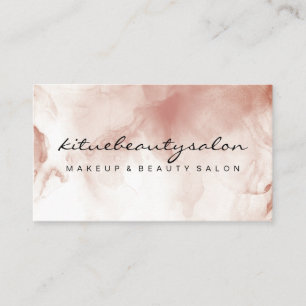 Tarjeta De Visita Artista de Maquillaje y Estilista de Pelo Nubes Ma