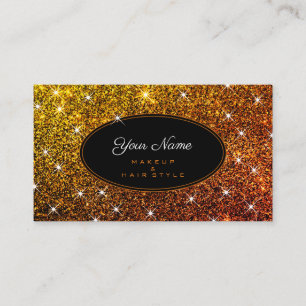 Tarjeta De Visita Artista de maquillaje y pelo elegante estilo Purpu