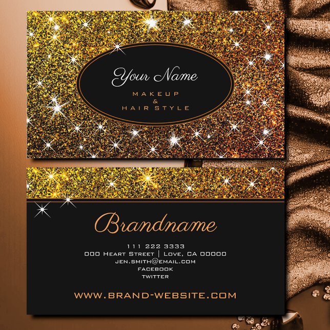 Tarjeta De Visita Artista de maquillaje y pelo elegante estilo Purpu (Subido por el creador)