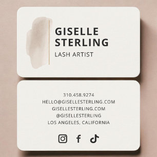 Tarjeta De Visita Artista de Pestañas 