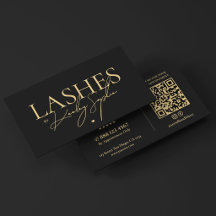 Artista de Pestañas Mínimas Elegante Negro