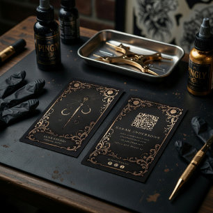 Tarjeta De Visita Artista de Piercings de Lujo   Celestial