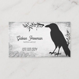 Tarjeta De Visita Artista de tatuajes de cuerdas blancas y negras