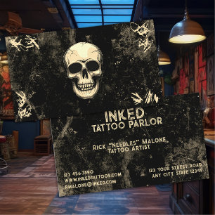 Tarjeta De Visita Artista de Tatuajes Profesional
