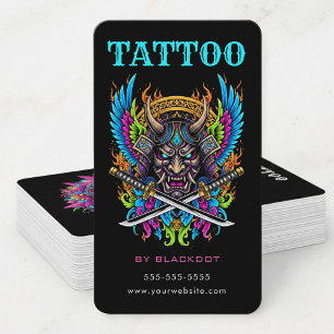 Tarjeta De Visita Artista de Tatuajes Profesional Tatuajes Estudio T