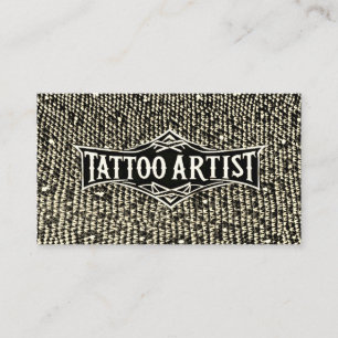 Tarjeta De Visita Artista de Tatuajes Salón de Arte Corporal Tienda 