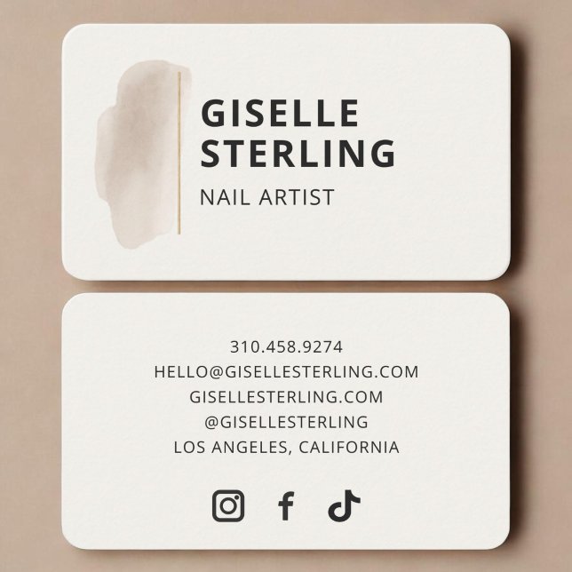 Tarjeta De Visita Artista de uñas  (Subido por el creador)