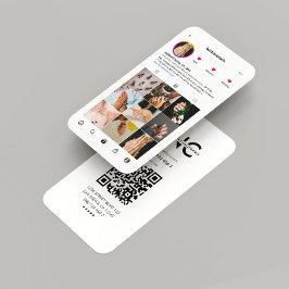 Tarjeta De Visita Artista de uñas moderno en Instagram inspiró salón