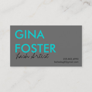 Tarjeta De Visita Artista del latigazo de la extensión de la pestaña