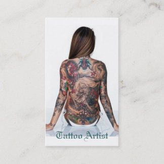 Tarjeta De Visita Artista del tatuaje