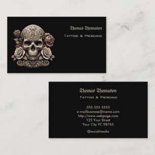 Tarjeta De Visita artista del tatuaje 