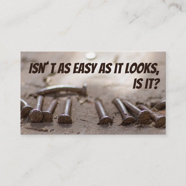 Tarjeta De Visita Artista divertida para artesanos pobres ayuda a es (Anverso)