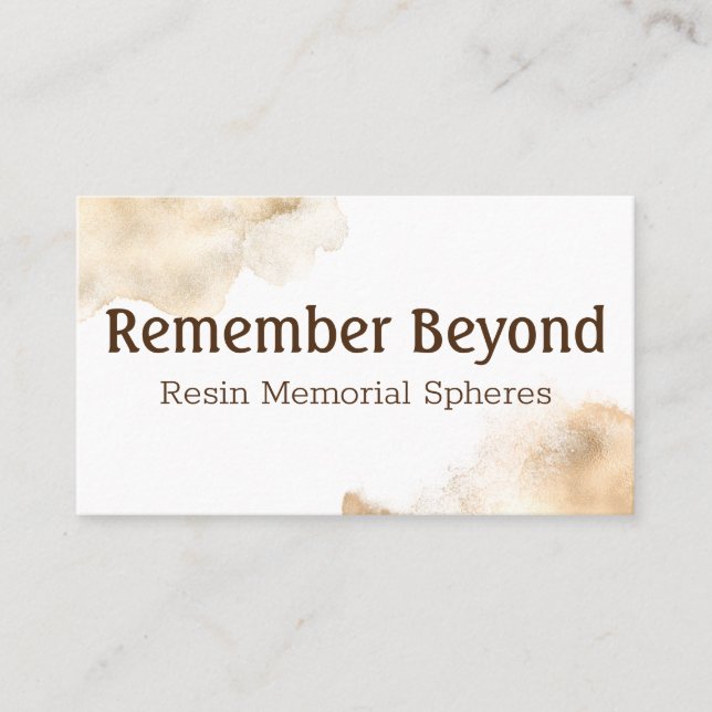 Tarjeta De Visita Artista en memoria de Keepsake (Anverso)
