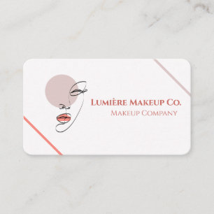 Tarjeta De Visita Artista estético de arte Boho de maquillaje Púrpur