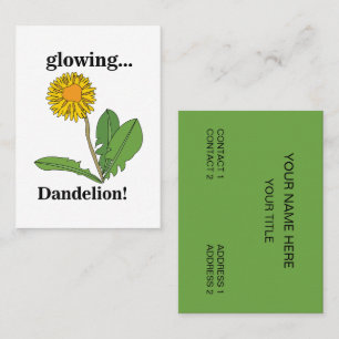 Tarjeta De Visita Artista Estilista de Maquillaje Floral de Diente d