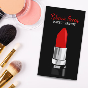 Tarjeta De Visita artista estilista maquillador cosmetólogo lápiz la