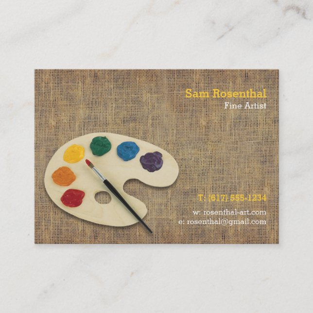 Tarjeta De Visita Artista fino | Profesional (Anverso)