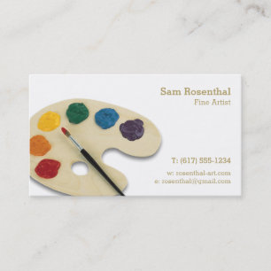 Tarjeta De Visita Artista fino   Profesional