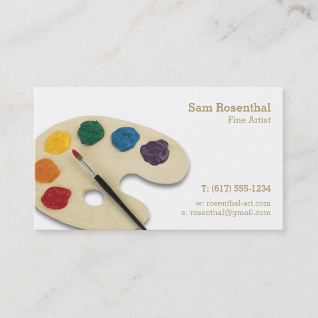 Tarjeta De Visita Artista fino | Profesional (Anverso)