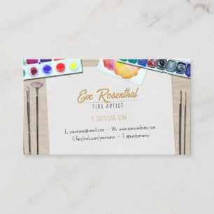 Tarjeta De Visita Artista fino   Profesional