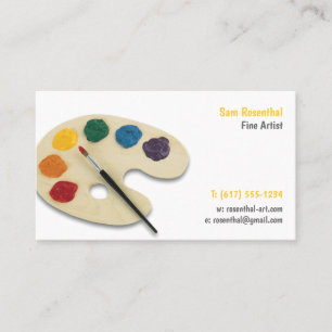 Tarjeta De Visita Artista fino   Profesional