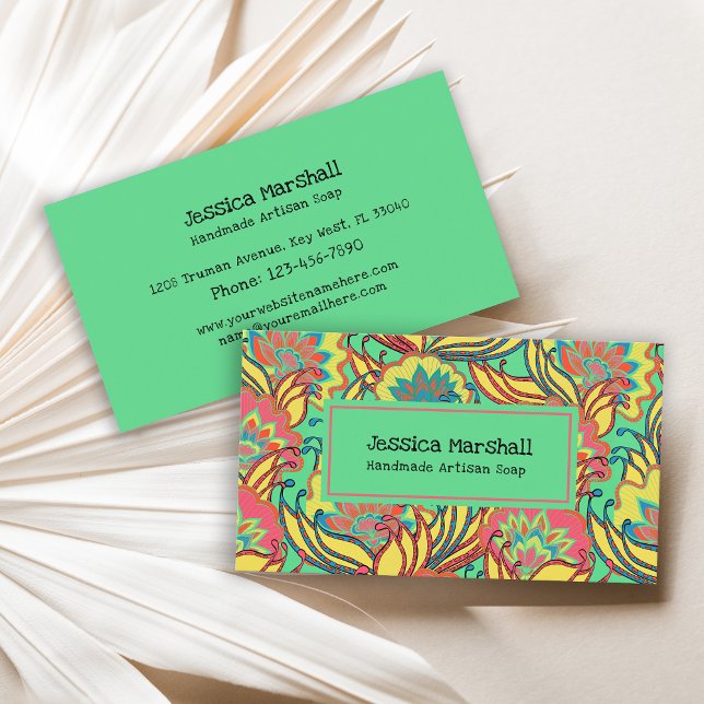 Tarjeta De Visita Artista floral tropical de la Isla Oeste (Subido por el creador)