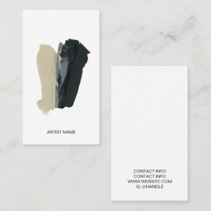 Tarjeta De Visita Artista gráfico de arte simple y mínimo