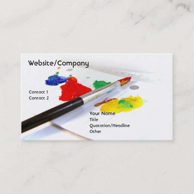 Tarjeta De Visita Artista inc. (Anverso)