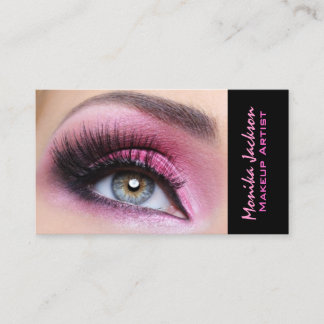 Tarjeta De Visita Artista largo del eyemakeup de los latigazos del