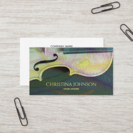 Tarjeta De Visita Artista Luthier del músico del profesor del