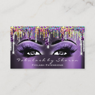 Tarjeta De Visita Artista maquillador De Filo De Eyelash Perfora Hol