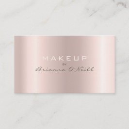 Tarjeta De Visita Artista maquillador Rosa Gold Ombre