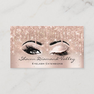 Tarjeta De Visita Artista maquillaje latigazos Perfora OJOS ABIERTOS