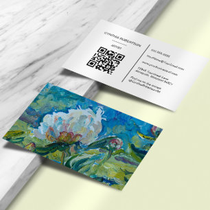 Tarjeta De Visita Artista Minimalista Elegante Simple Pintura Obra d