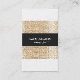 Tarjeta De Visita Artista moderno de Guay Faux Gold Sequins de maqui