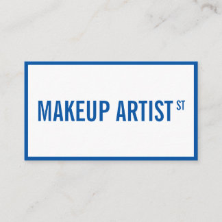 Tarjeta De Visita Artista moderno de maquillaje de letreros de calle