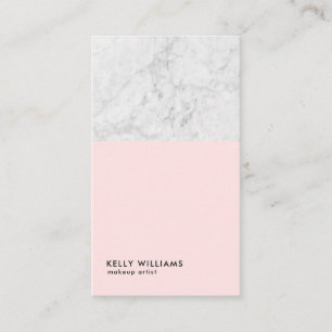 Tarjeta De Visita Artista moderno de maquillaje de mármol