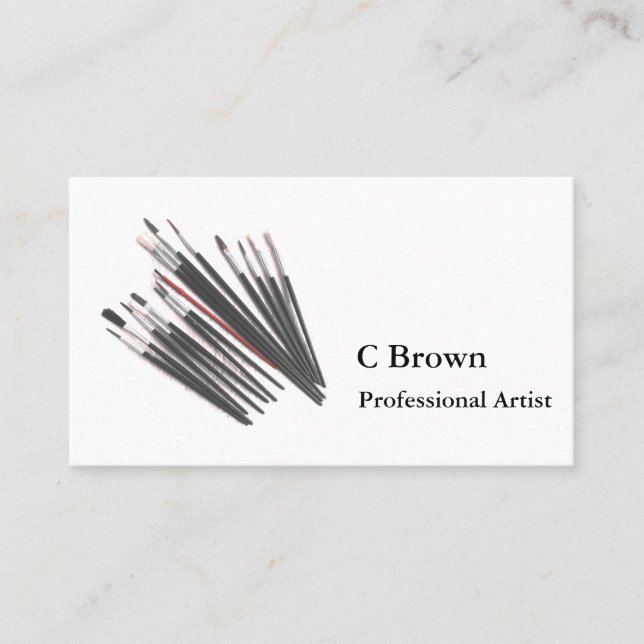 Tarjeta De Visita Artista profesional de encargo (Anverso)