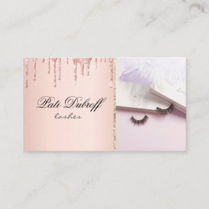 Tarjeta De Visita Artista rosa con el logotipo de belleza facial min