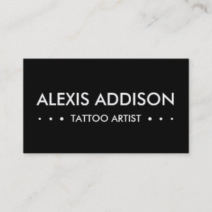 Tarjeta De Visita ARTISTA TATTOO 3puntos