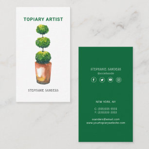 Tarjeta De Visita Artista topiario