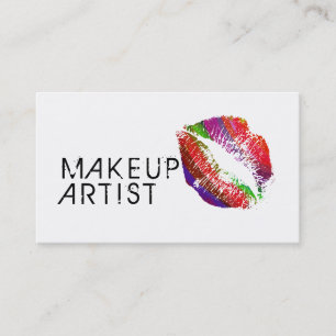 Tarjeta De Visita Artistas de maquillaje Estilizan los labios #6