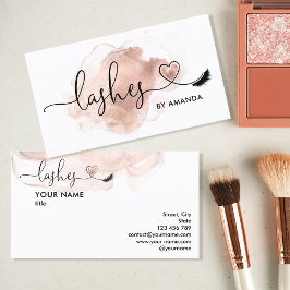 Tarjeta De Visita Artistas de maquillaje Ojos Lanza La Color De Agua